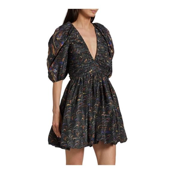 ULLA Johnson Gwen Printed Minidress Size 10 NWT - Picture 1 of 9